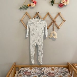 Angel Dear Llama zipper footie